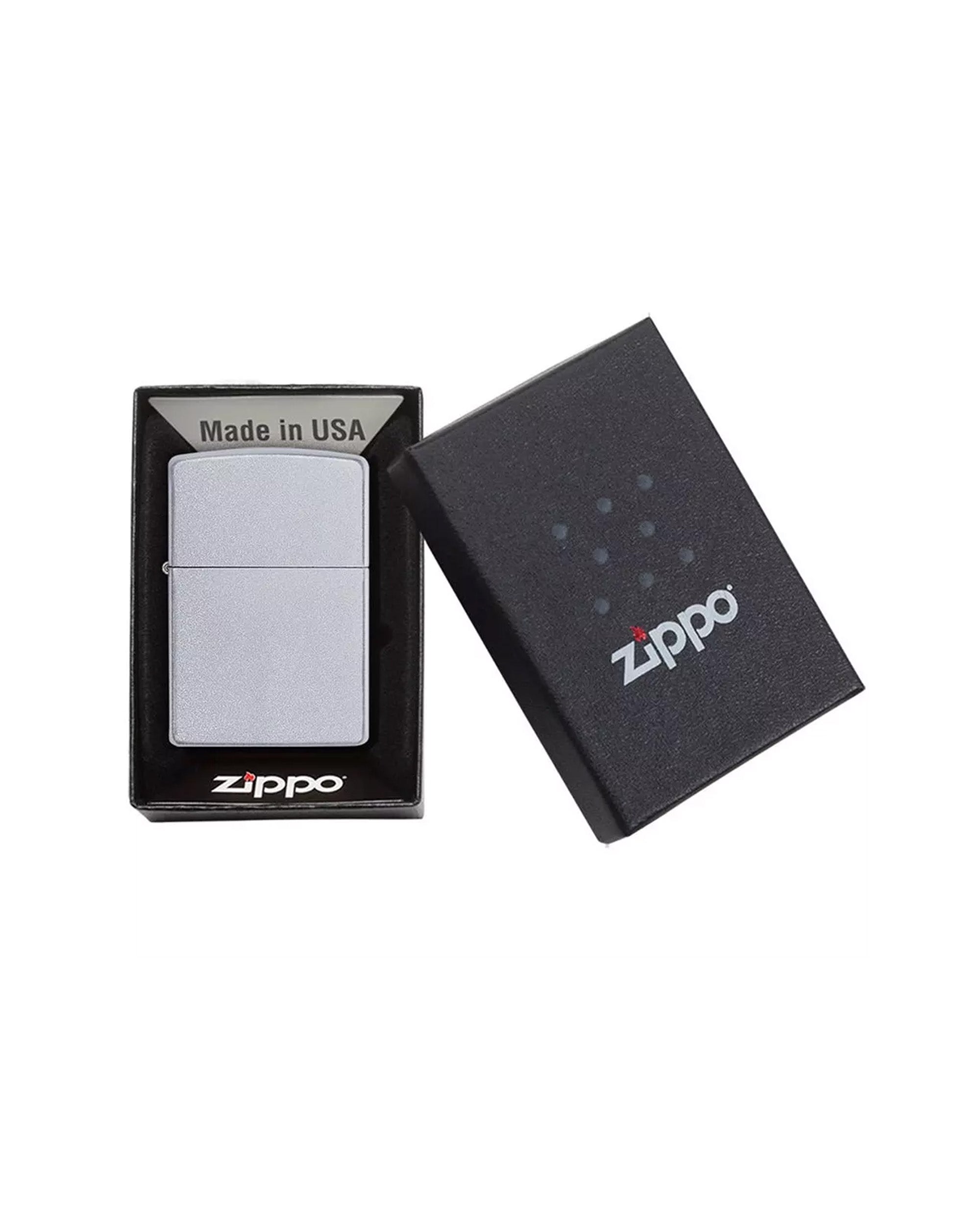 ZIPPO up. 205 Satin Chrome